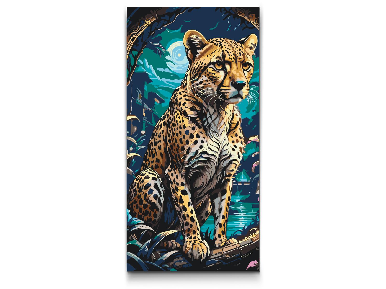 Paint by number - Majestæt leopard