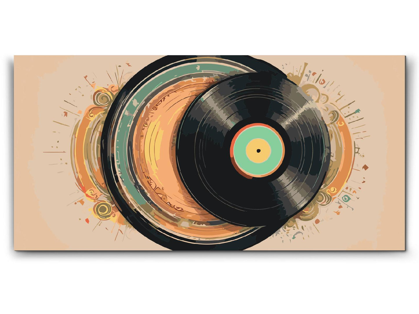 Paint by number - Retro vinylplader