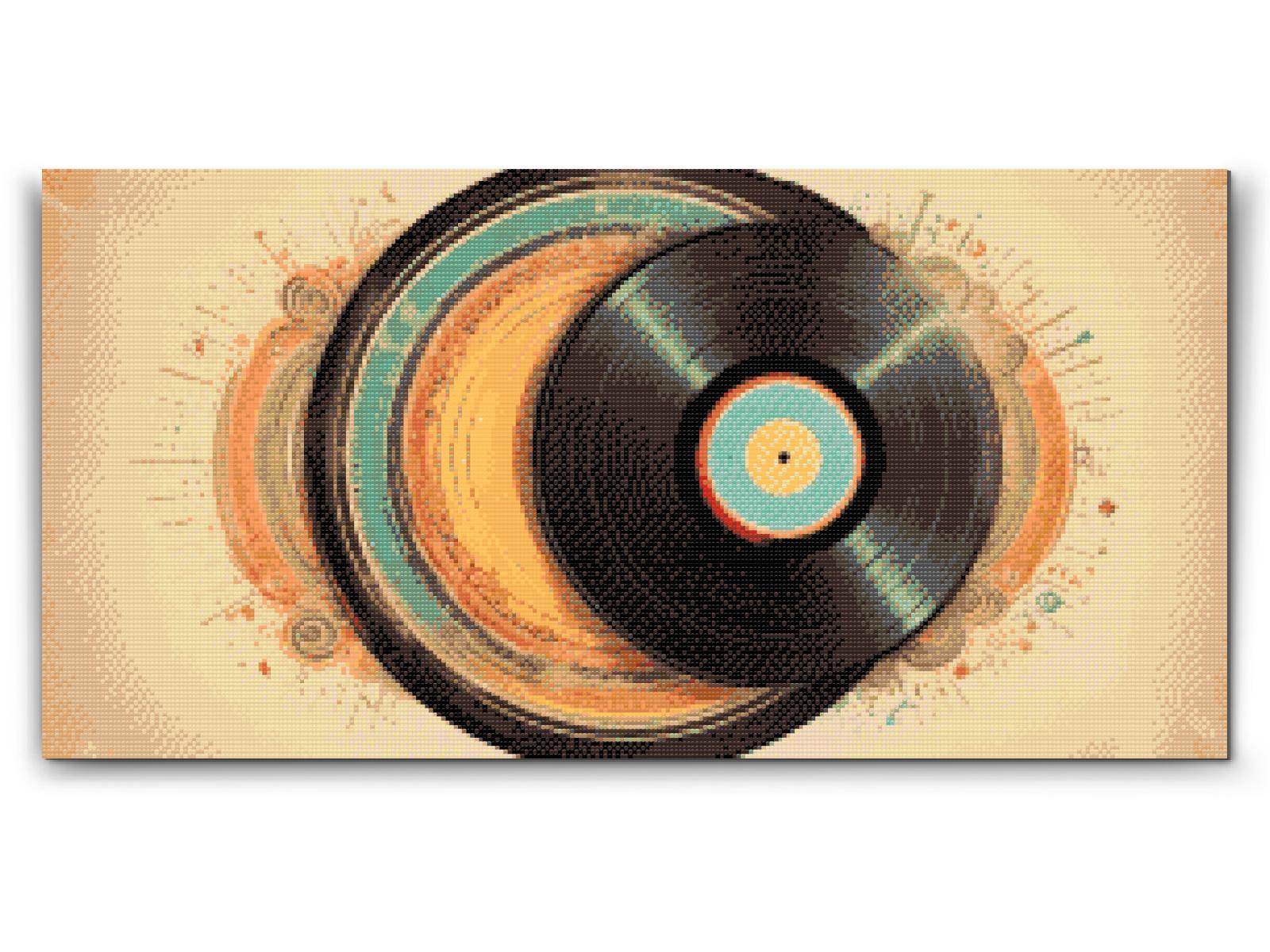 Diamond Paint - Retro vinylplader