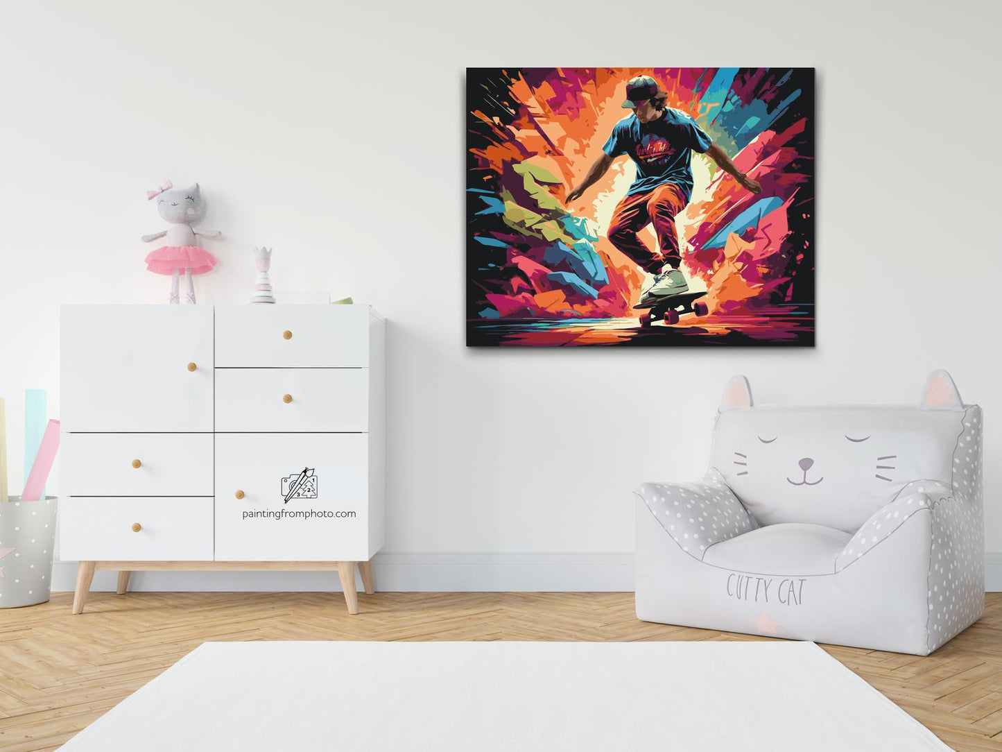 Paint by number - Skateboarder