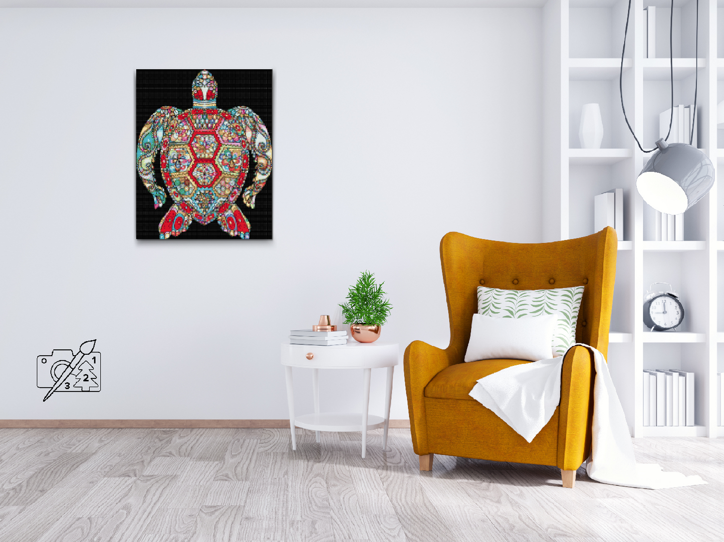 Diamond Paint - Mandala - Skildpadde