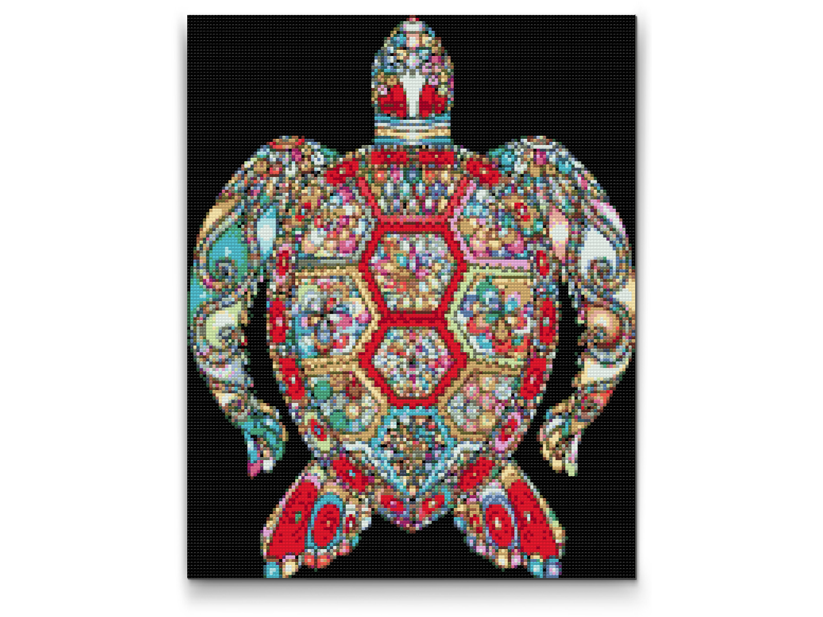 Diamond Paint - Mandala - Skildpadde