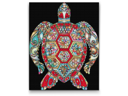 Diamond Paint - Mandala - Skildpadde