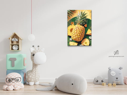 Paint by number - Saftig ananas