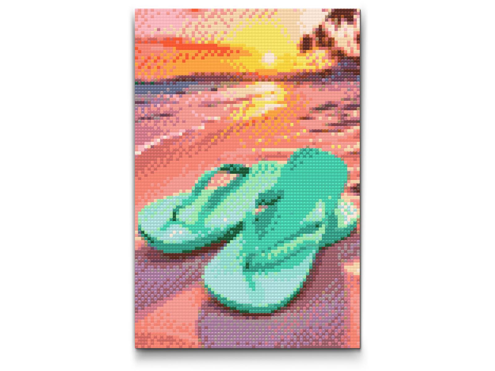 Diamond Paint - Klipklappere på stranden