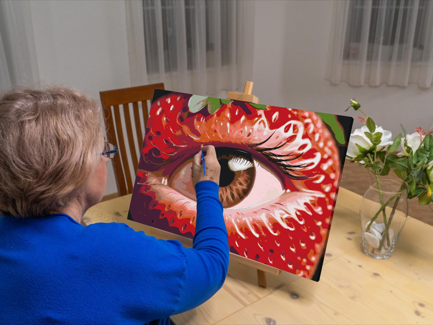 Paint by number - Jordbærøje