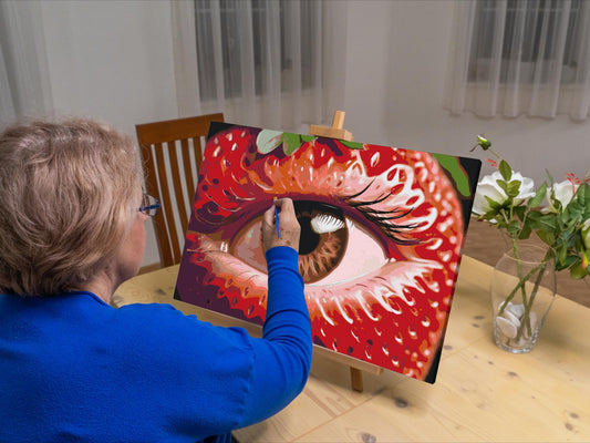 Paint by number - Jordbærøje