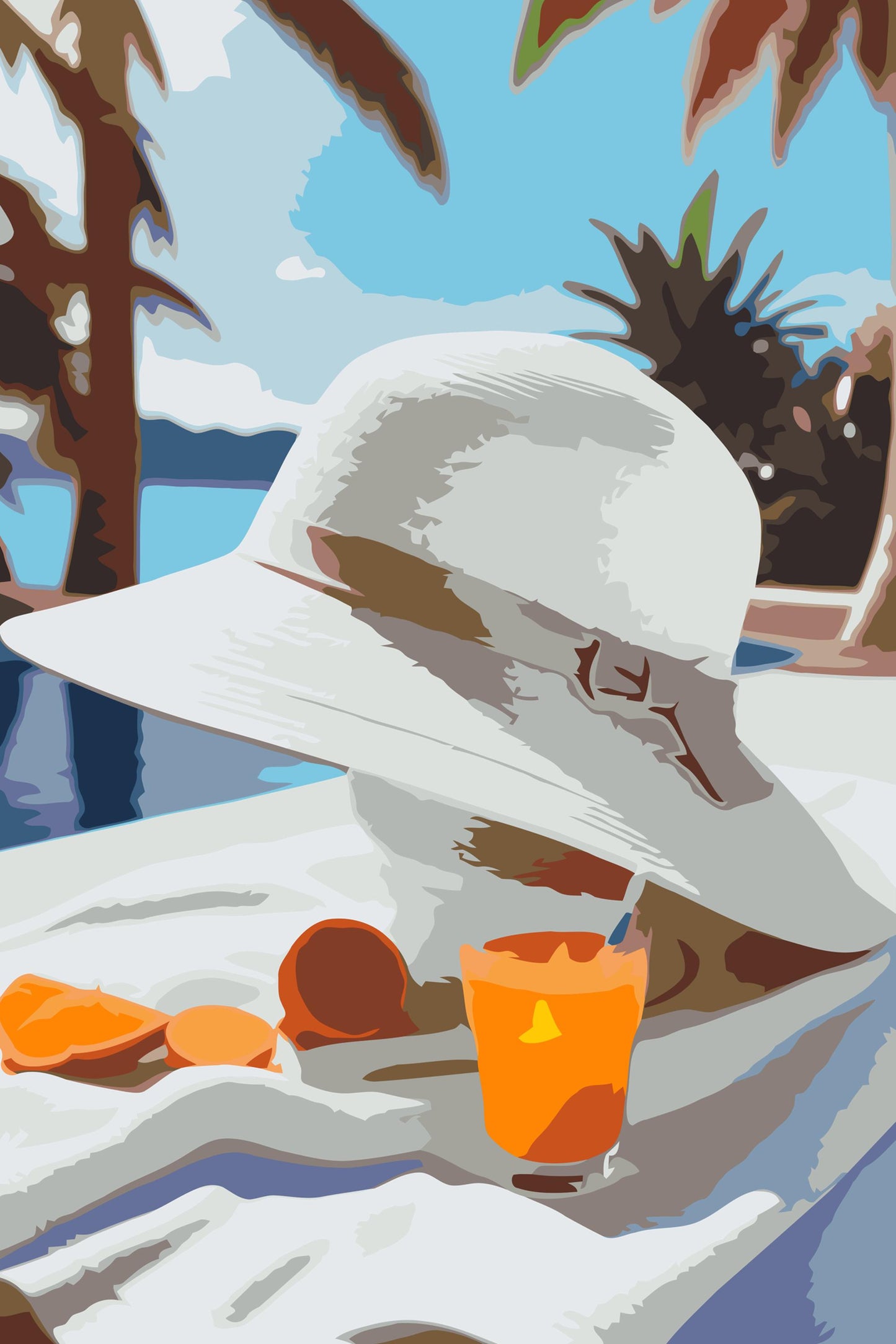 Paint by number - Sommerhat