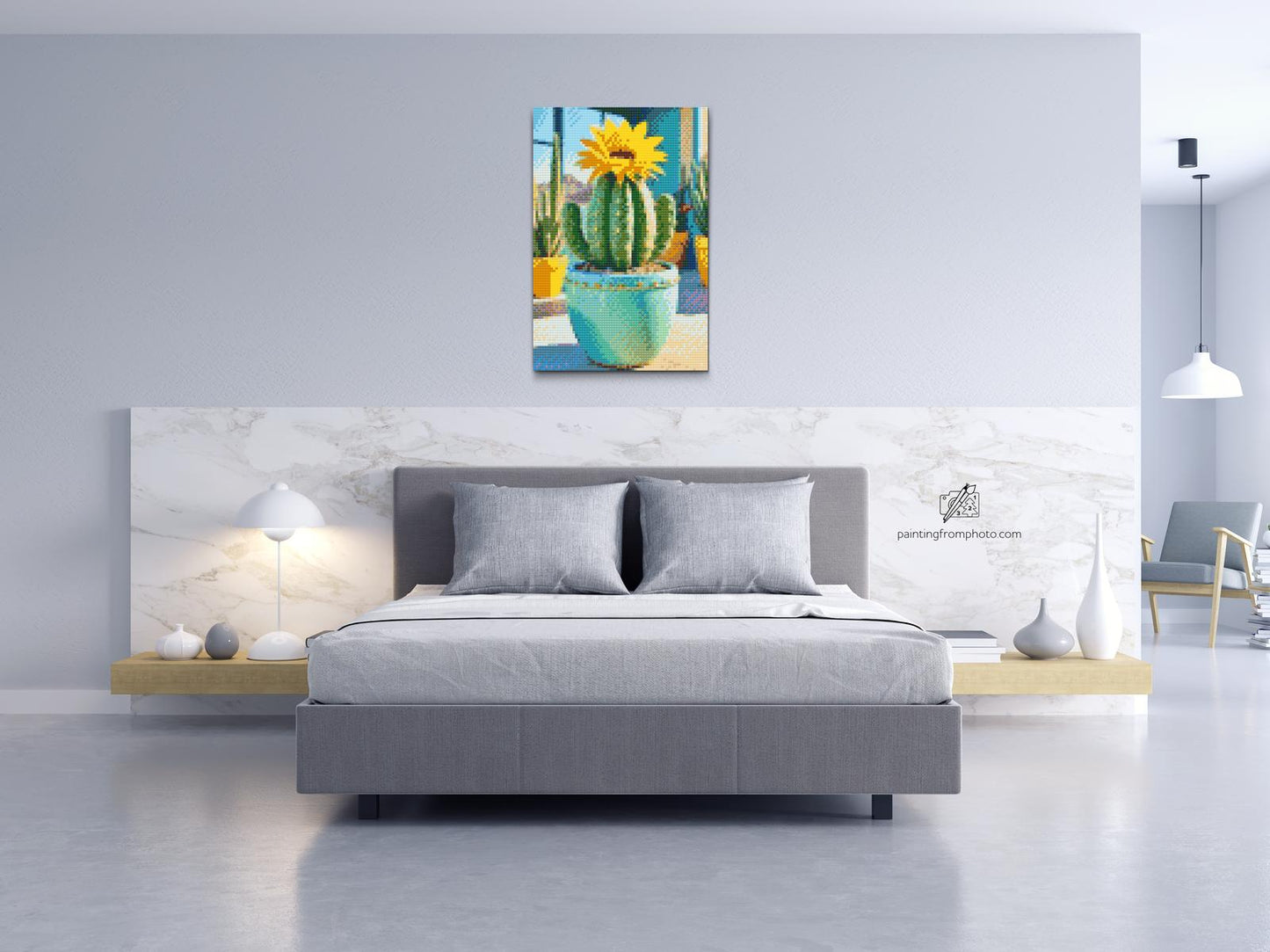 Diamond Paint - Blomstrende kaktus