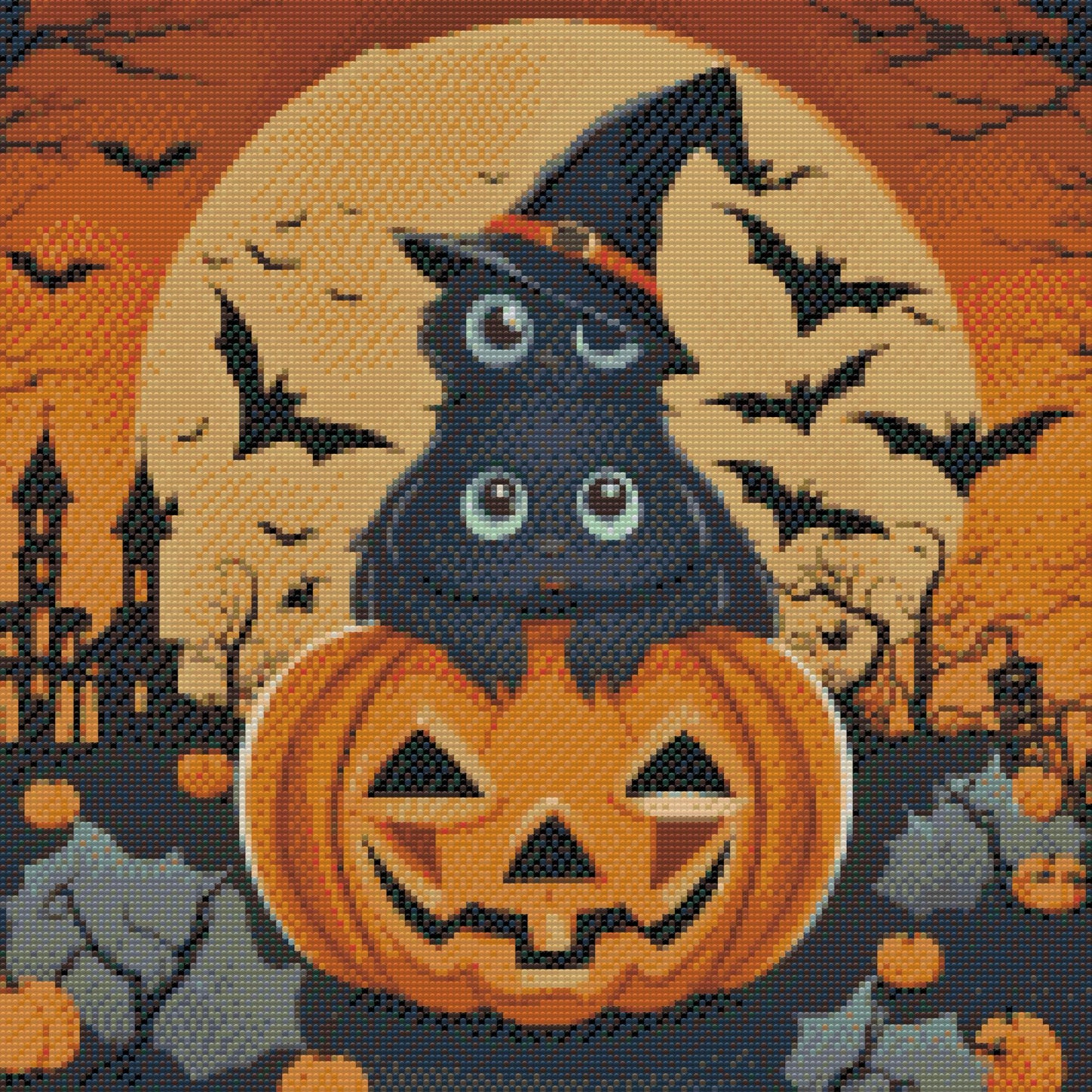 Diamond Paint - Halloween Cats