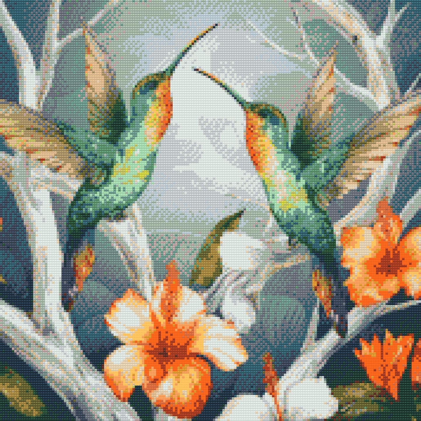 Diamond Paint - Kolibrier blandt blomster