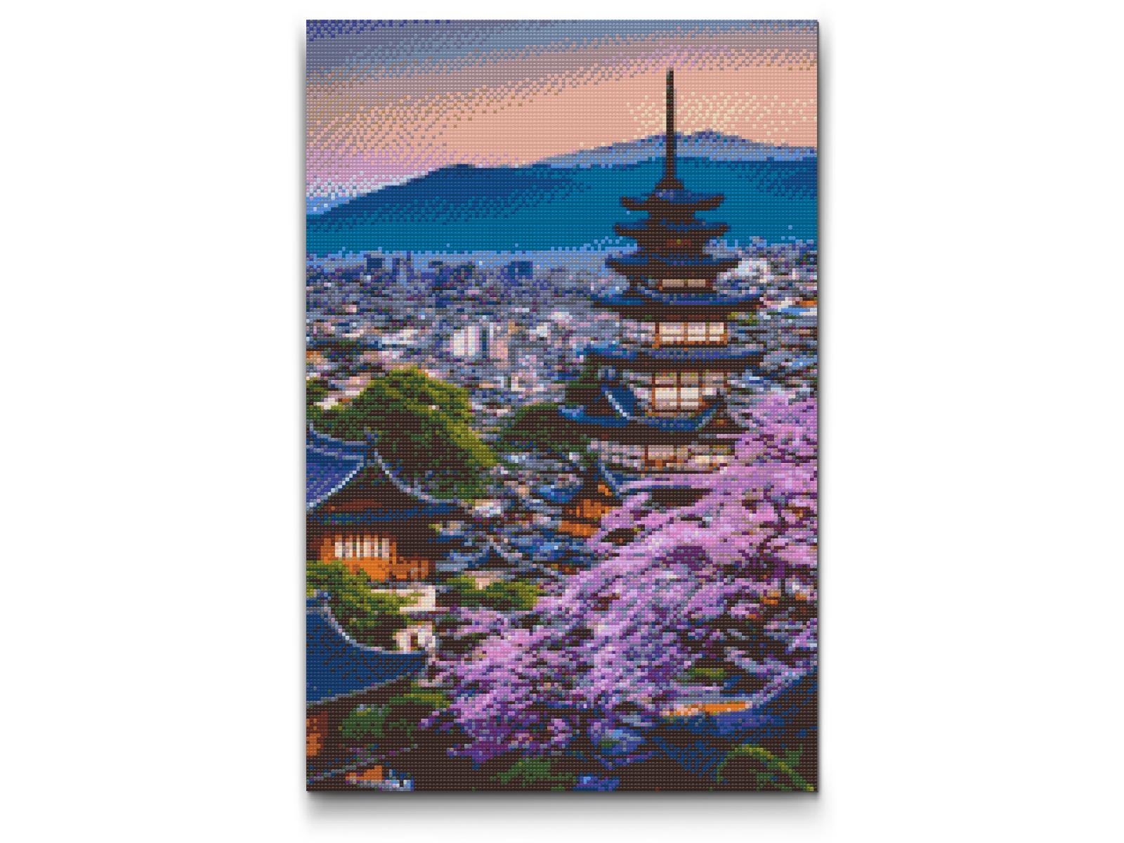 Diamond Paint - Japansk tempel