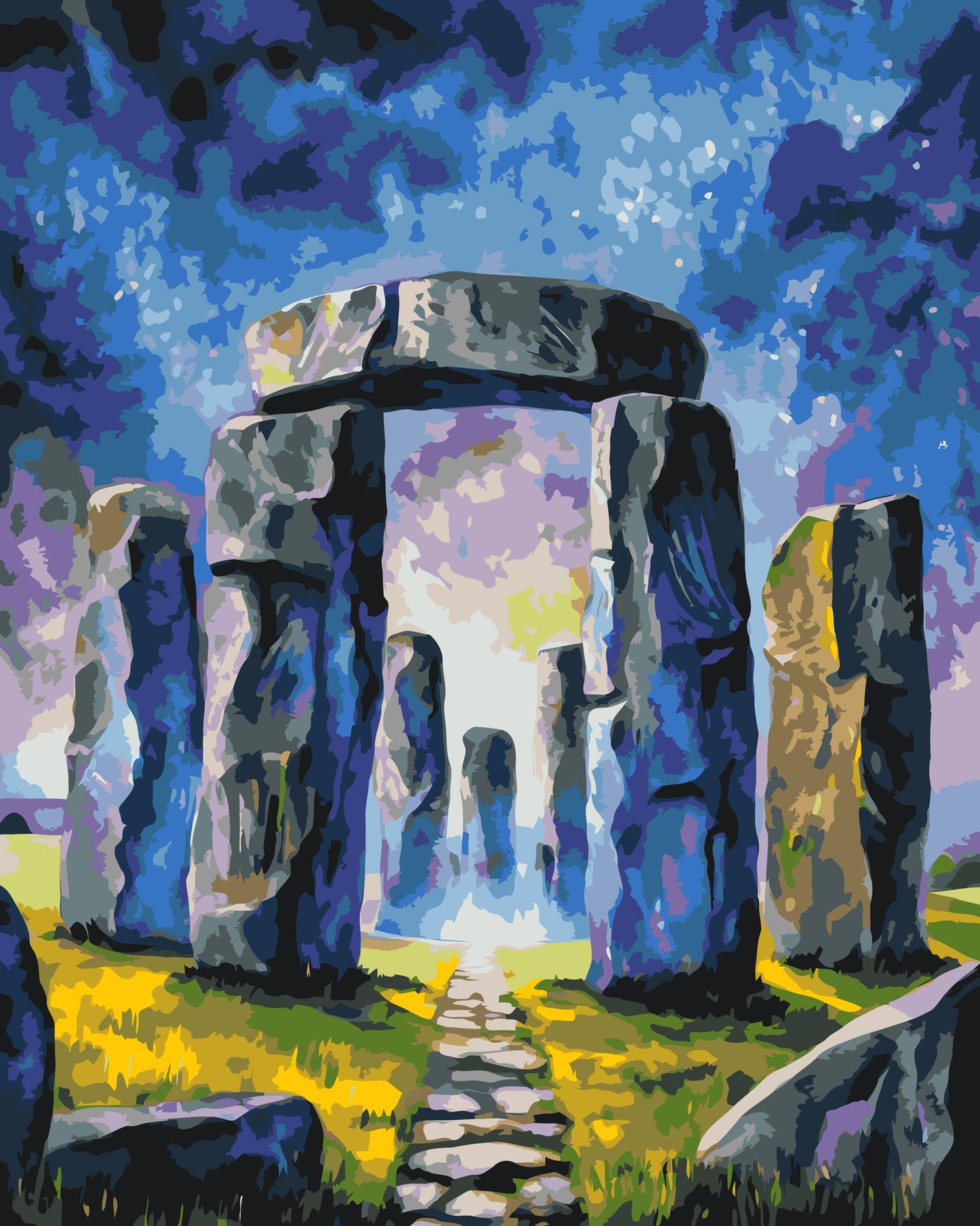 Paint by number - Magisk Stonehenge
