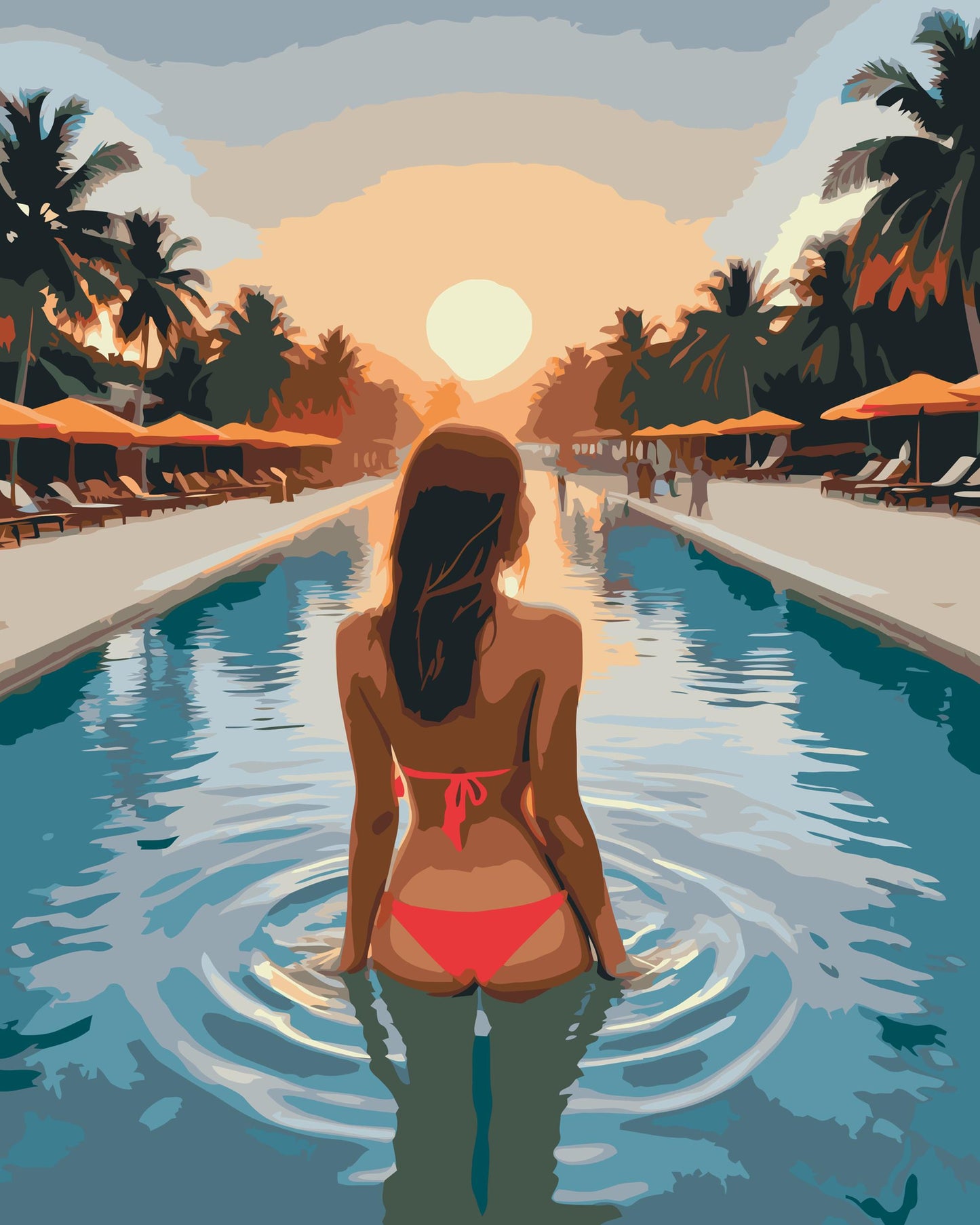 Paint by number - Sommerferie