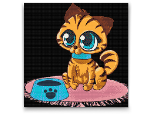 Diamond Paint - Kat med Store Øjne