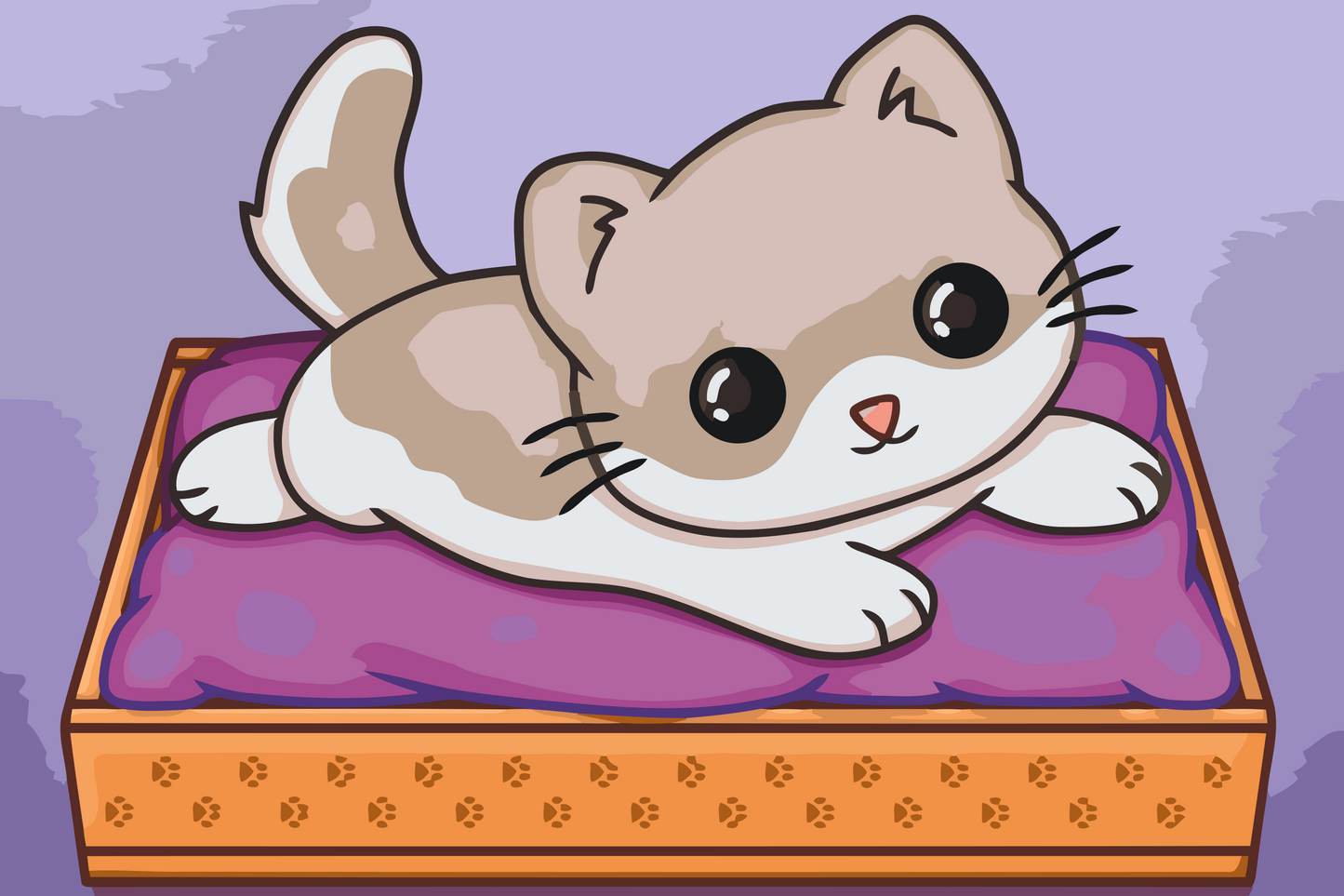 Paint by number - Killing på lilla tæppe