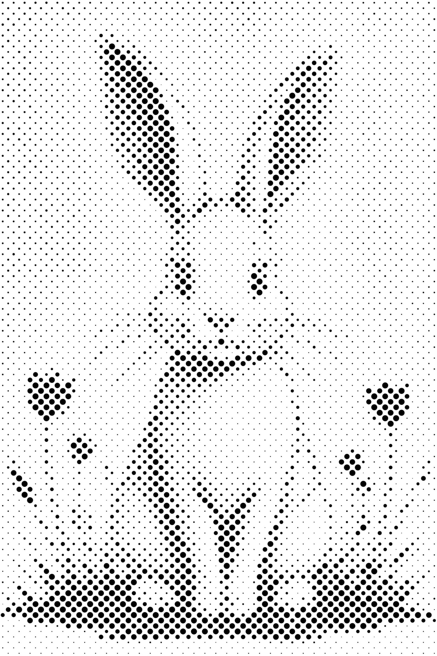 Dotting - Minimalistisk kanin