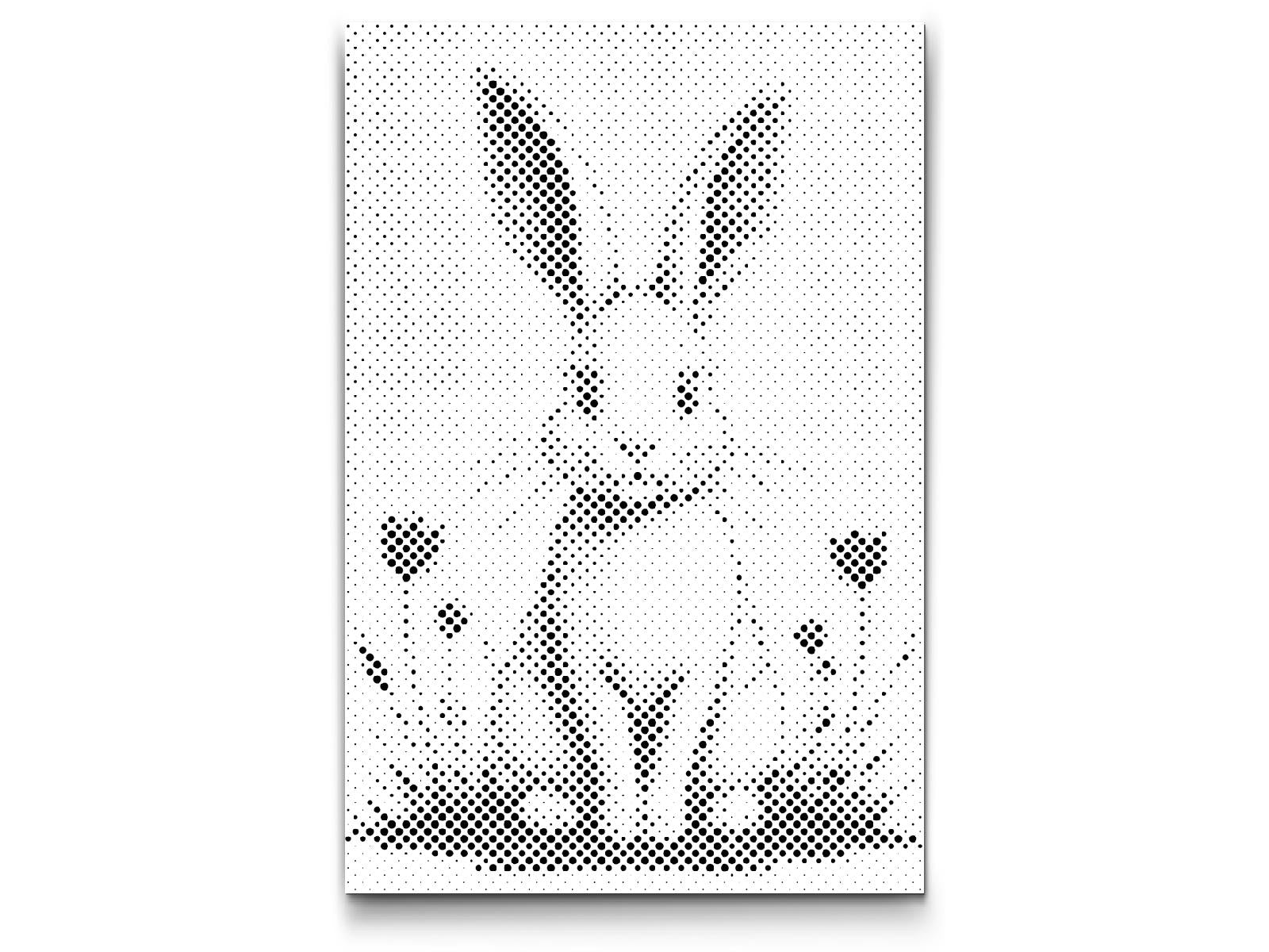 Dotting - Minimalistisk kanin