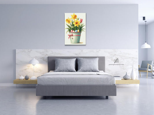 Diamond Paint - Illustration af påskedekoration