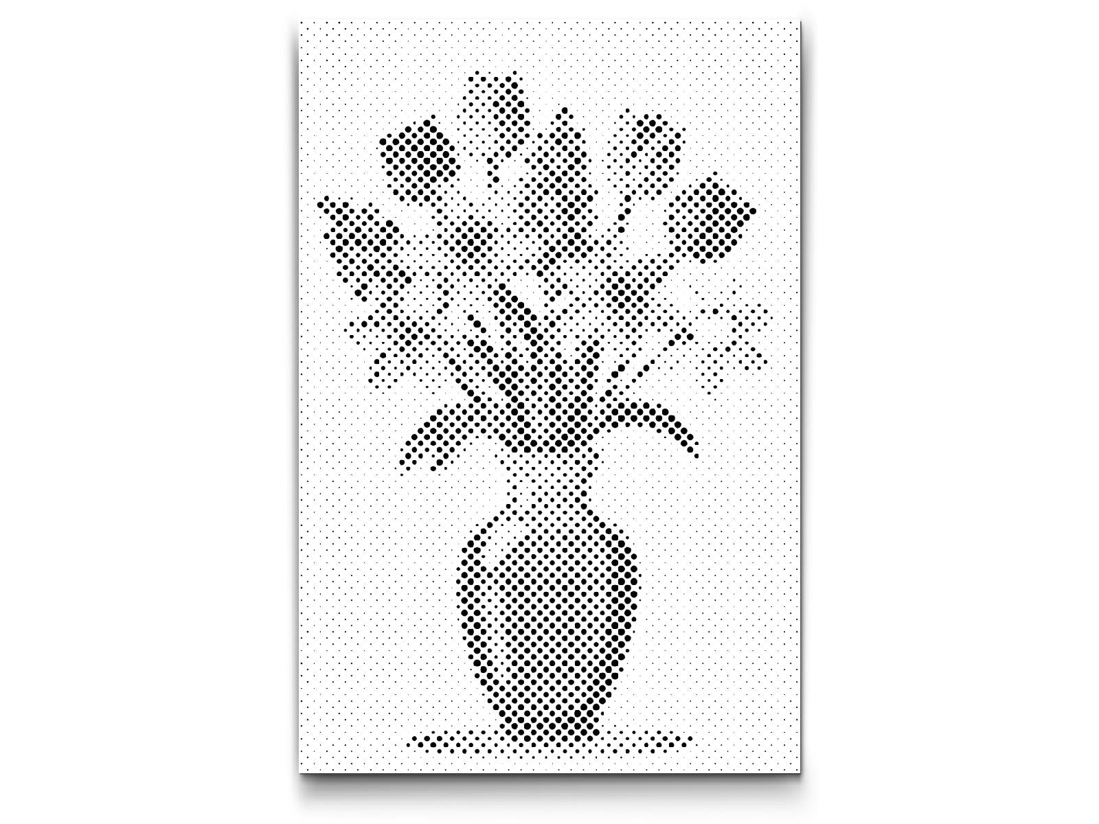 Dotting - Illustration af en forårsbuket