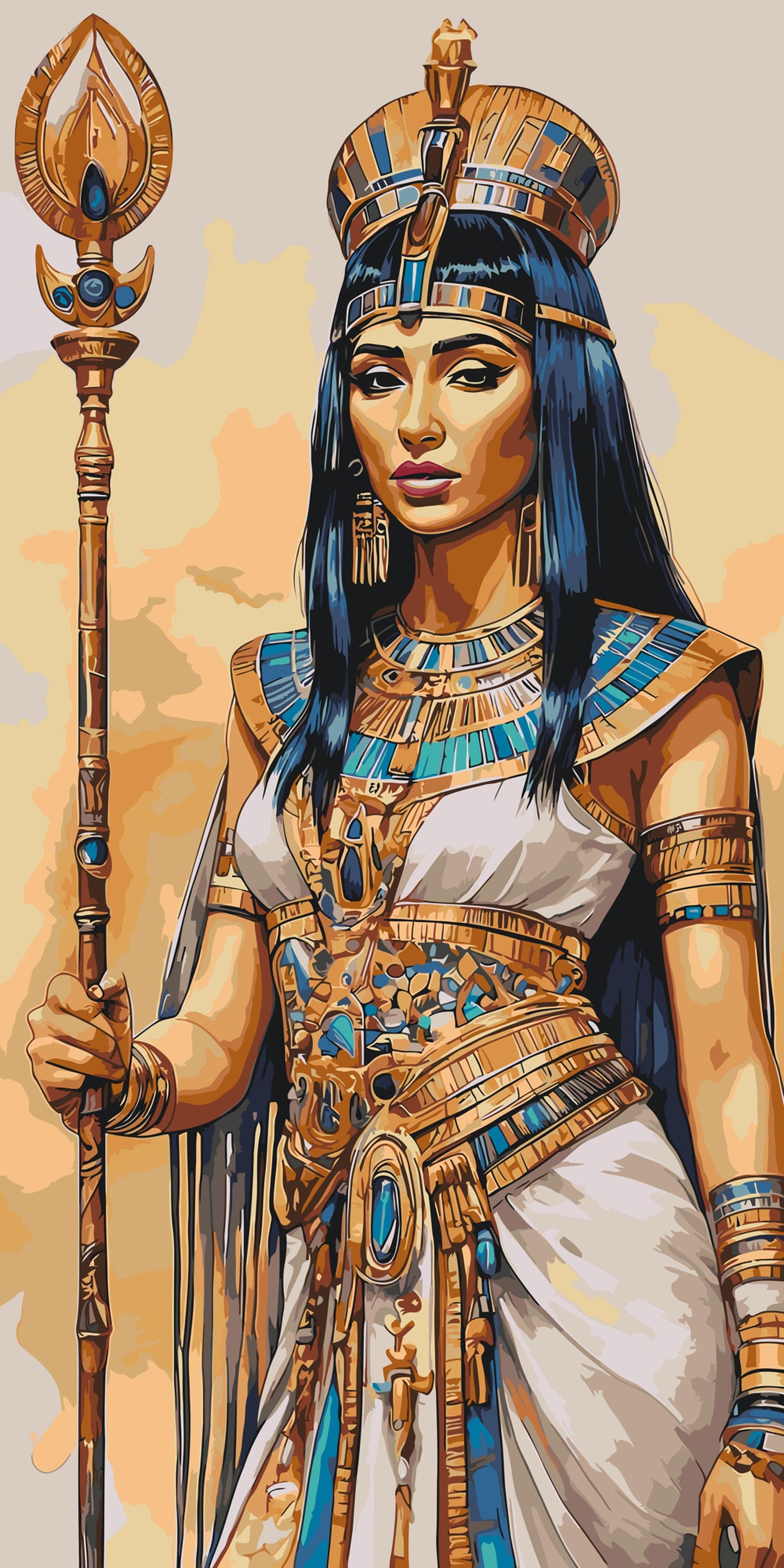 Paint by number - Cleopatra – Dronning af Egypten