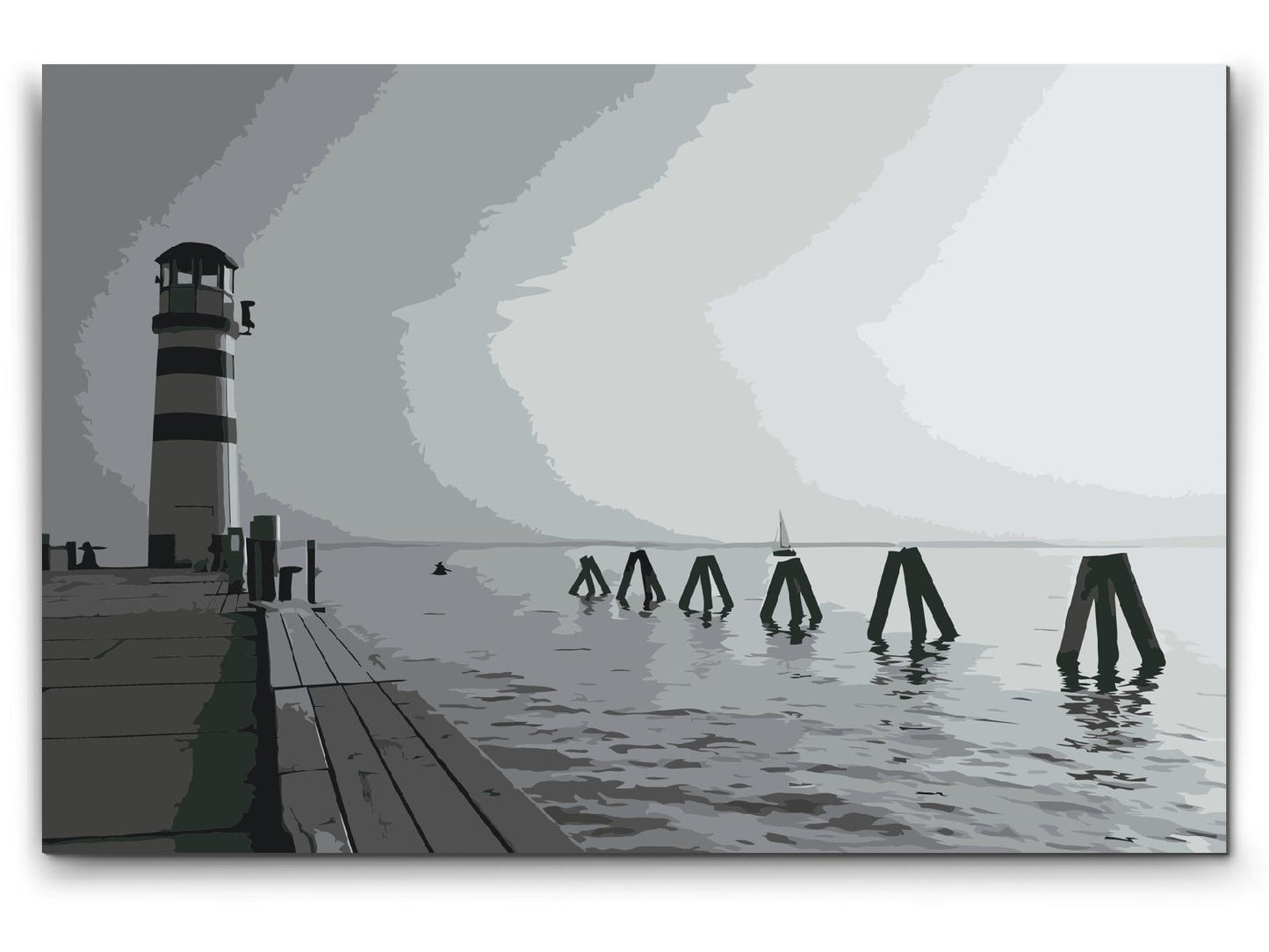 Paint by number - Neusiedl-søen