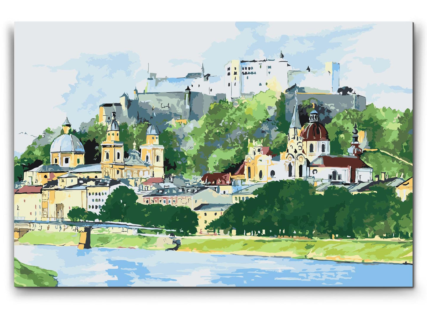 Paint by number - Salzburg-maleri