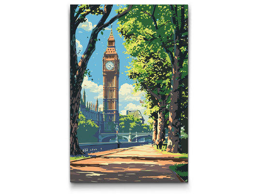 Paint by number - Forår i London