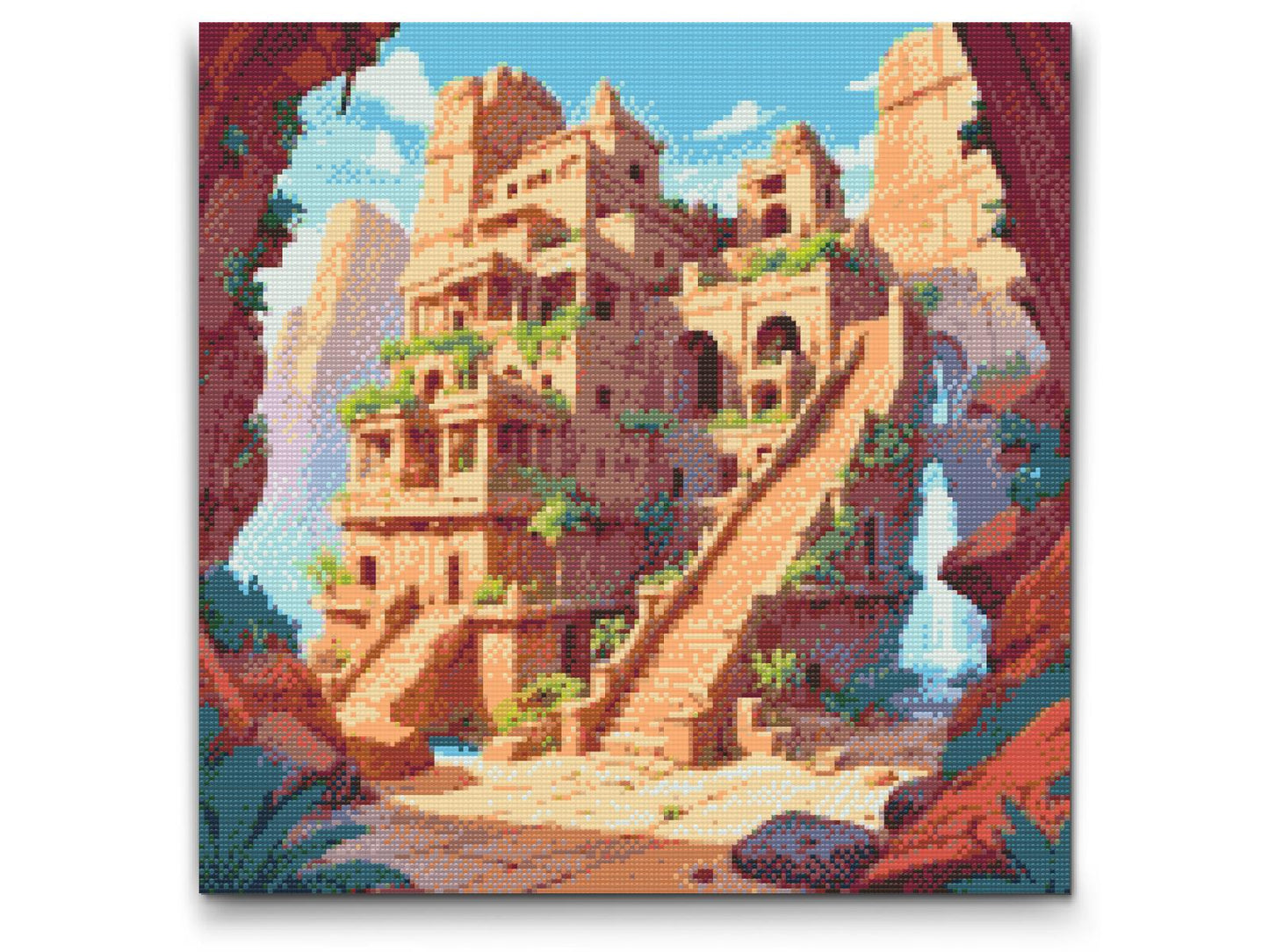 Diamond Paint - Tempel i junglen