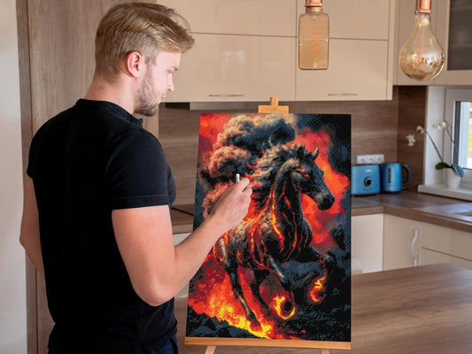 Diamond Paint - Djævelens hest