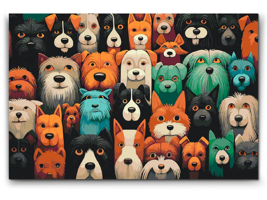 Paint by number - Hunde, uanset hvor du kigger