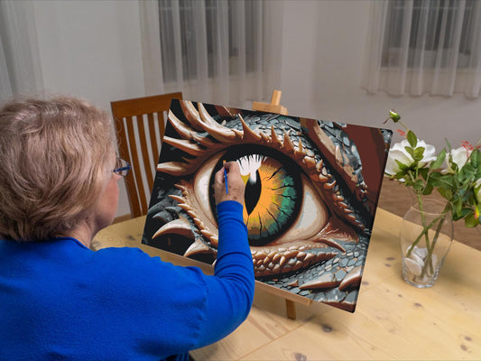 Paint by number - Drageøje
