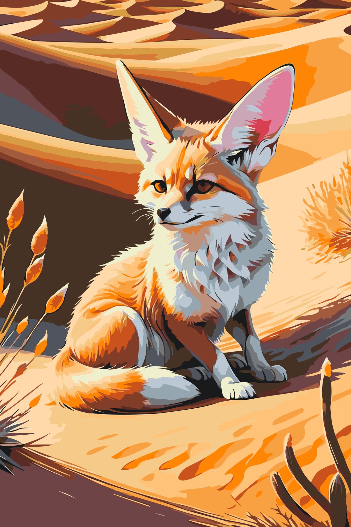 Paint by number - Fennekræv