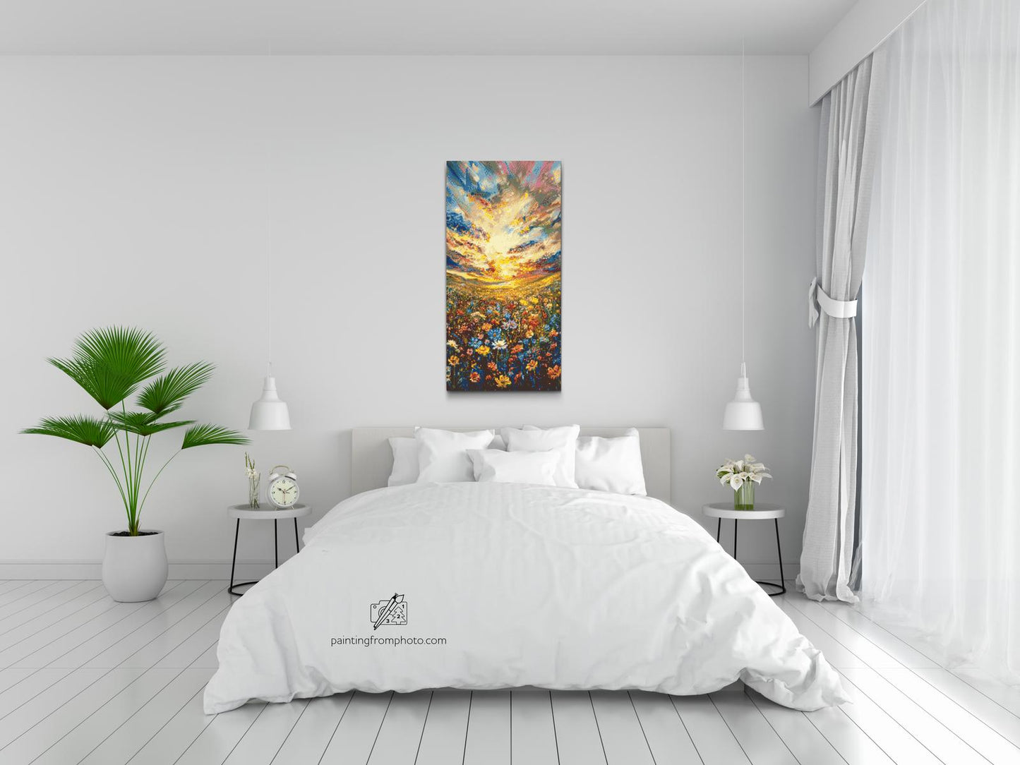 Diamond Paint - Blomstereng ved skumringstid