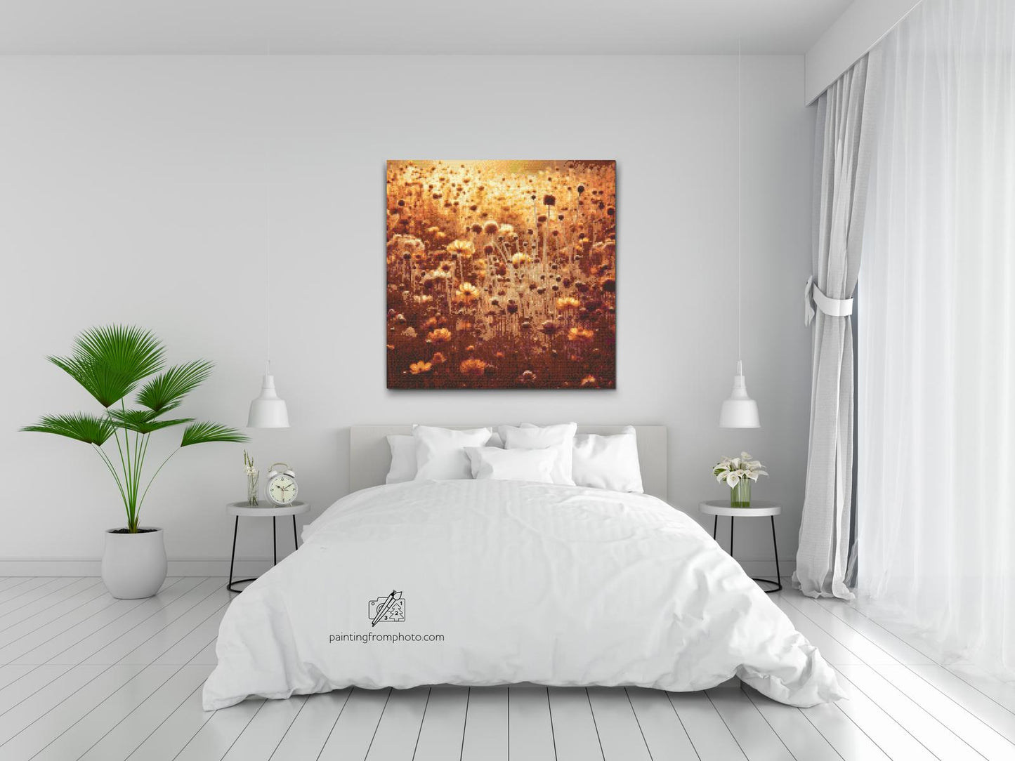Diamond Paint - Et gyldent felt af minder