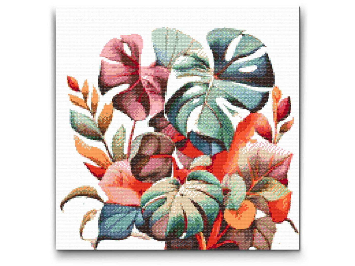 Diamond Paint - Monstera i akvarelfarver