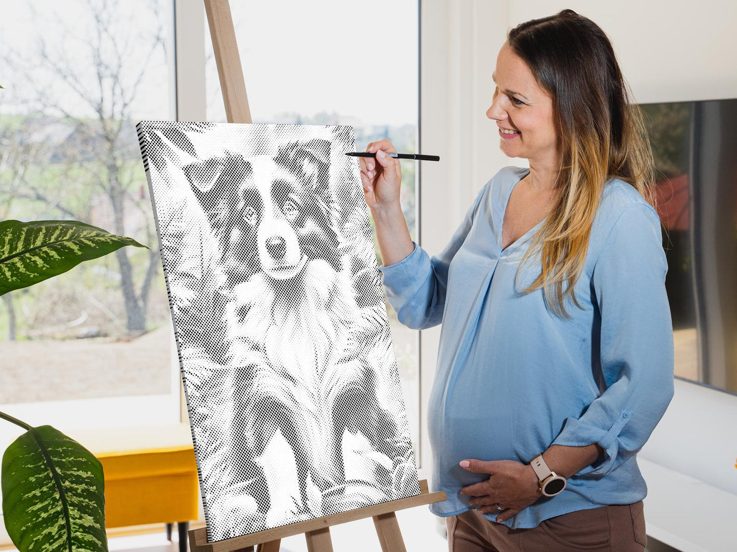 Dotting - Border Collie-hvalp