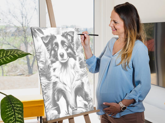 Dotting - Border Collie-hvalp
