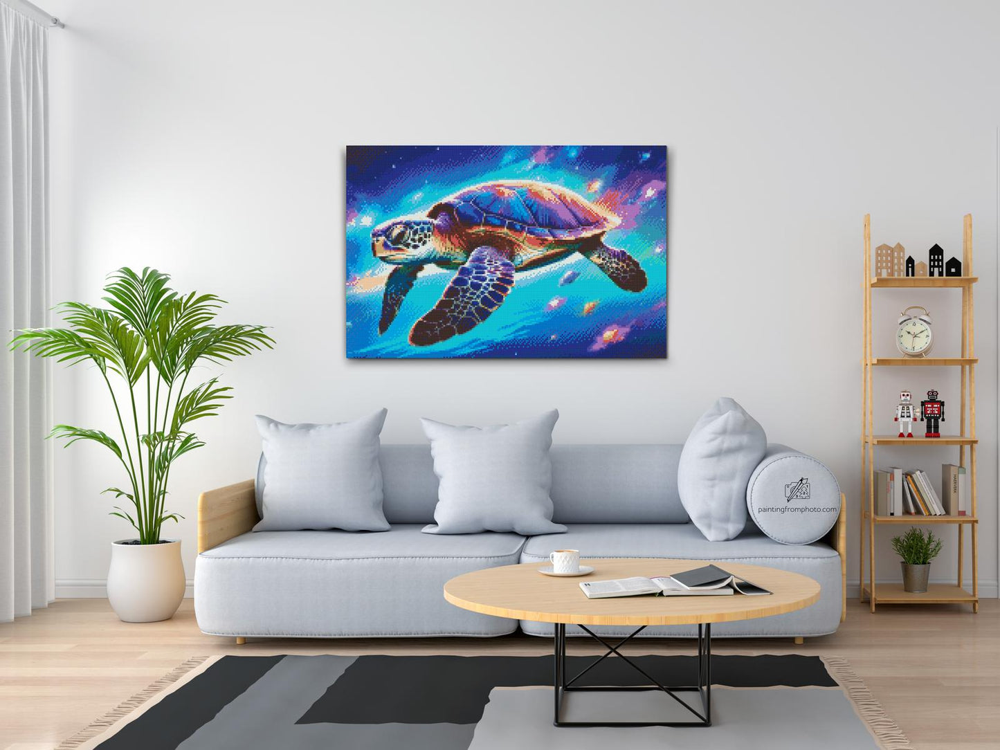 Diamond Paint - Regnbueskildpadde