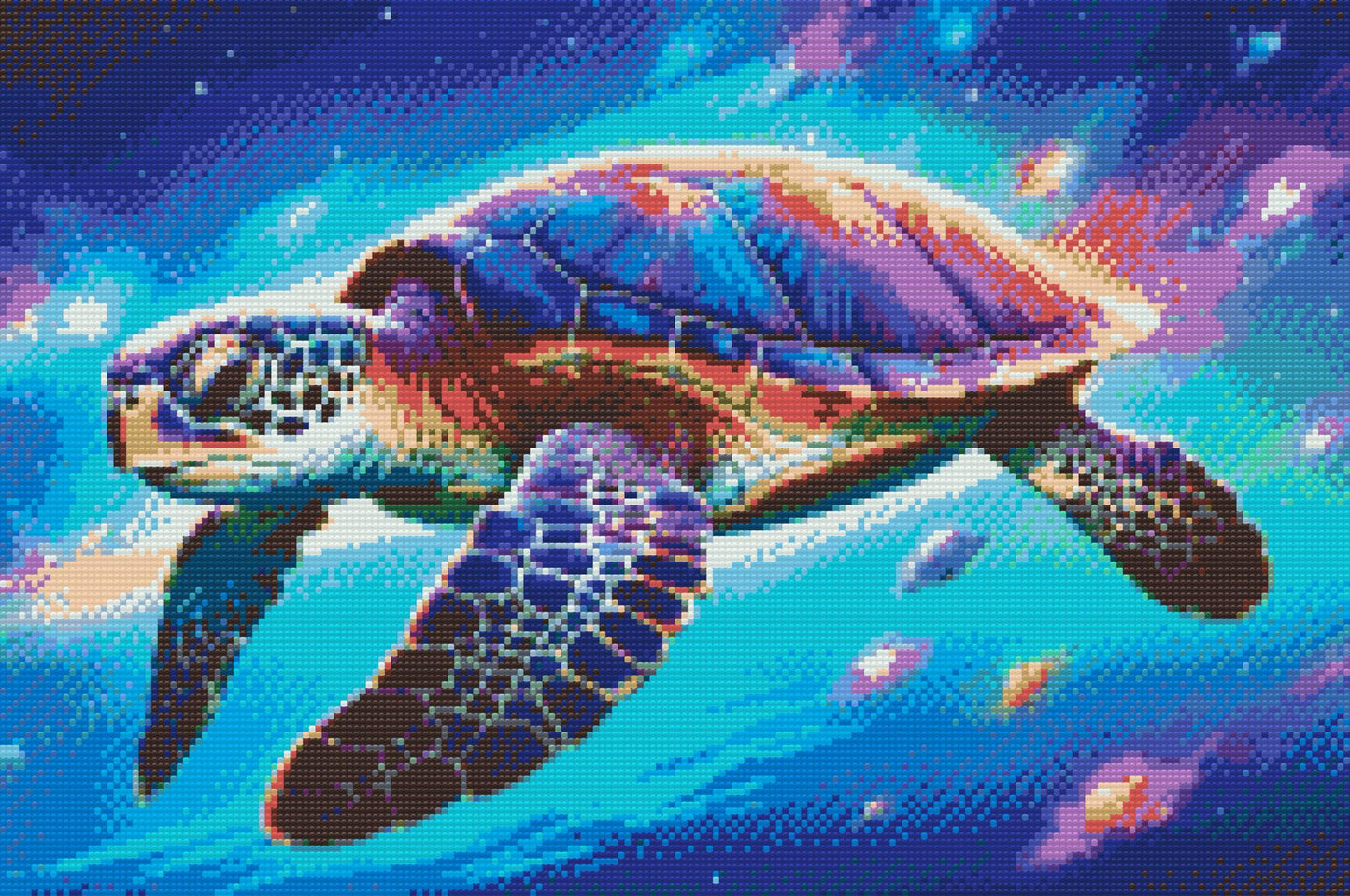 Diamond Paint - Regnbueskildpadde