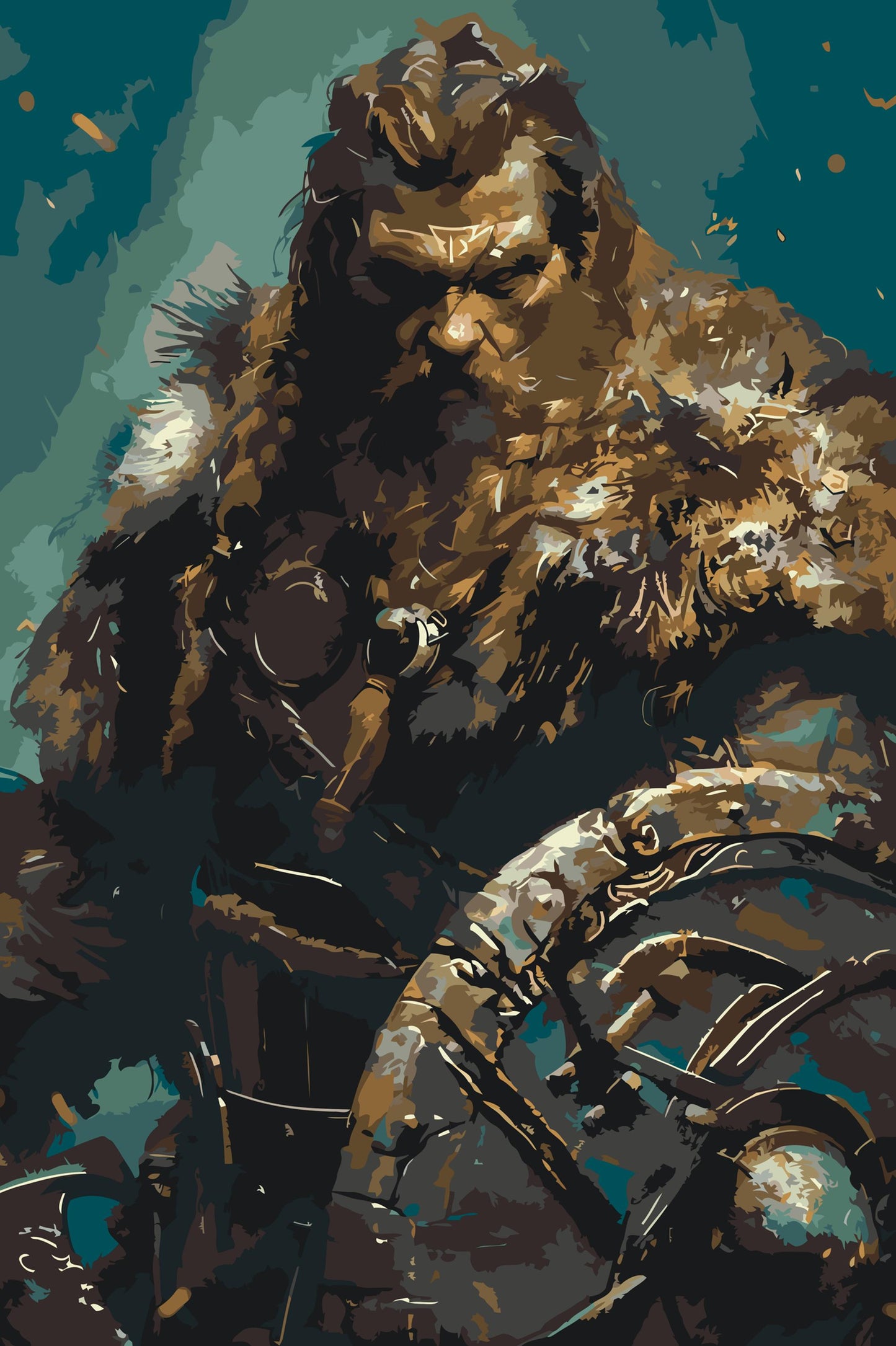 Paint by number - Viking – nordisk kriger