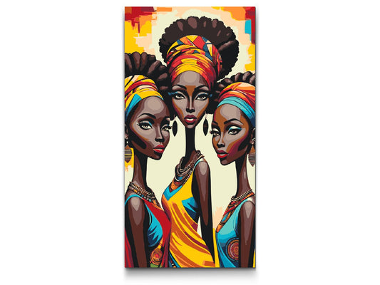 Paint by number - Tre afrikanske kvinder