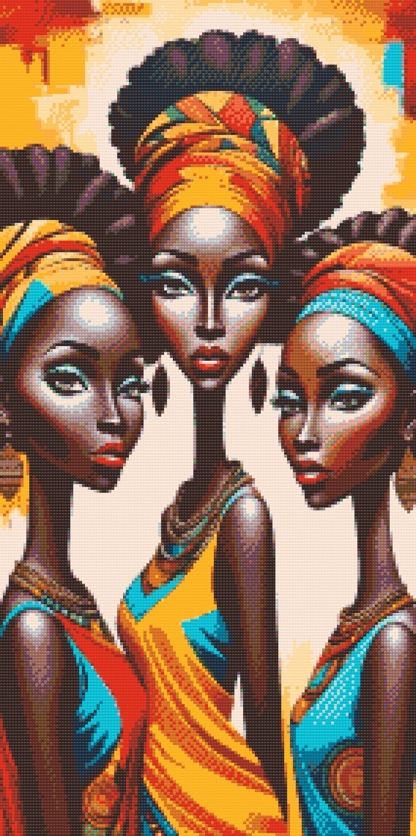 Diamond Paint - Tre afrikanske kvinder