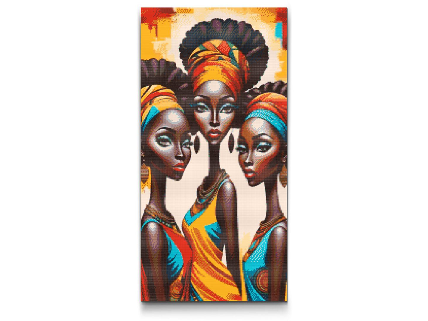 Diamond Paint - Tre afrikanske kvinder