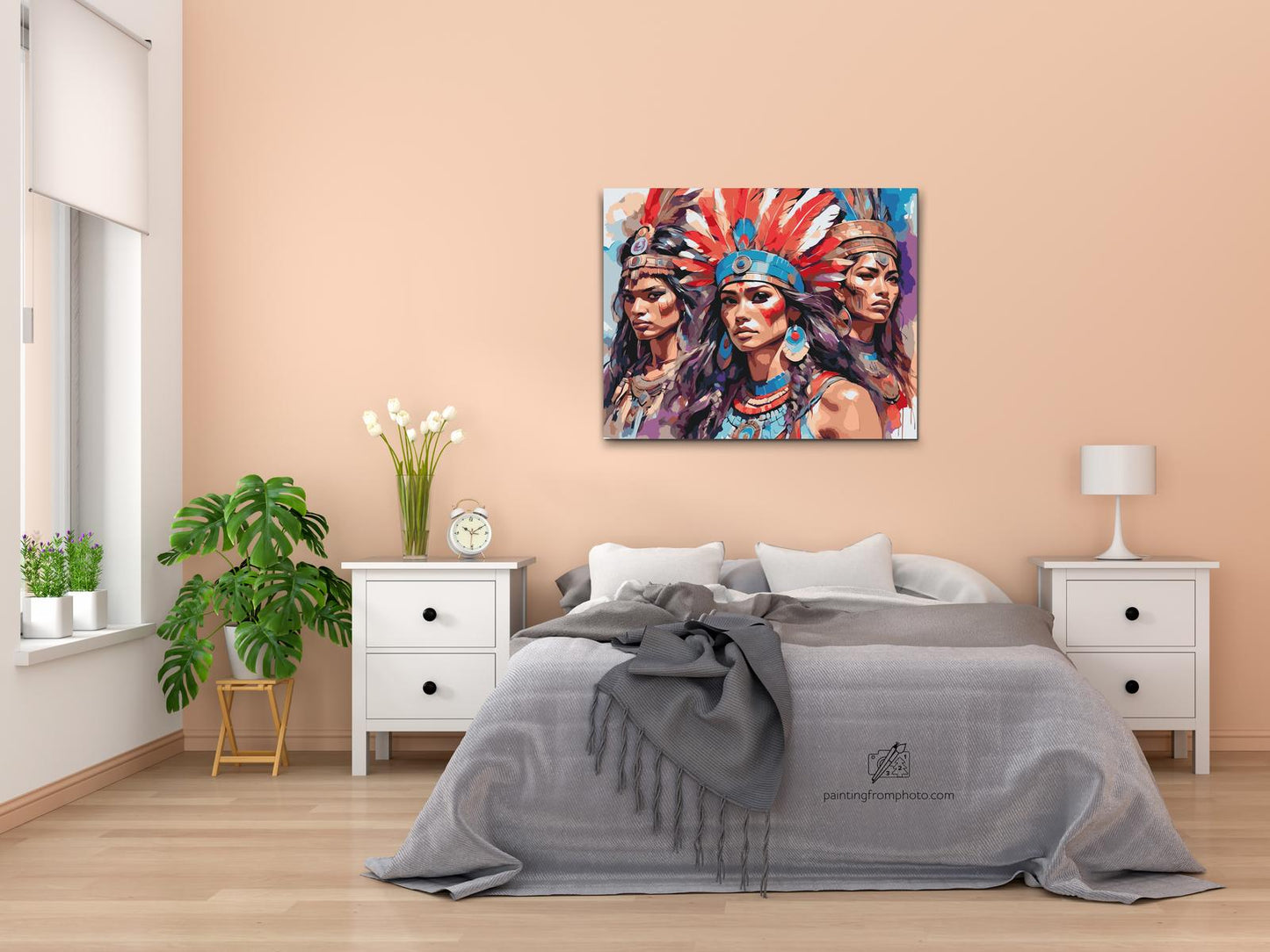 Paint by number - Tre smukke indiske kvinder