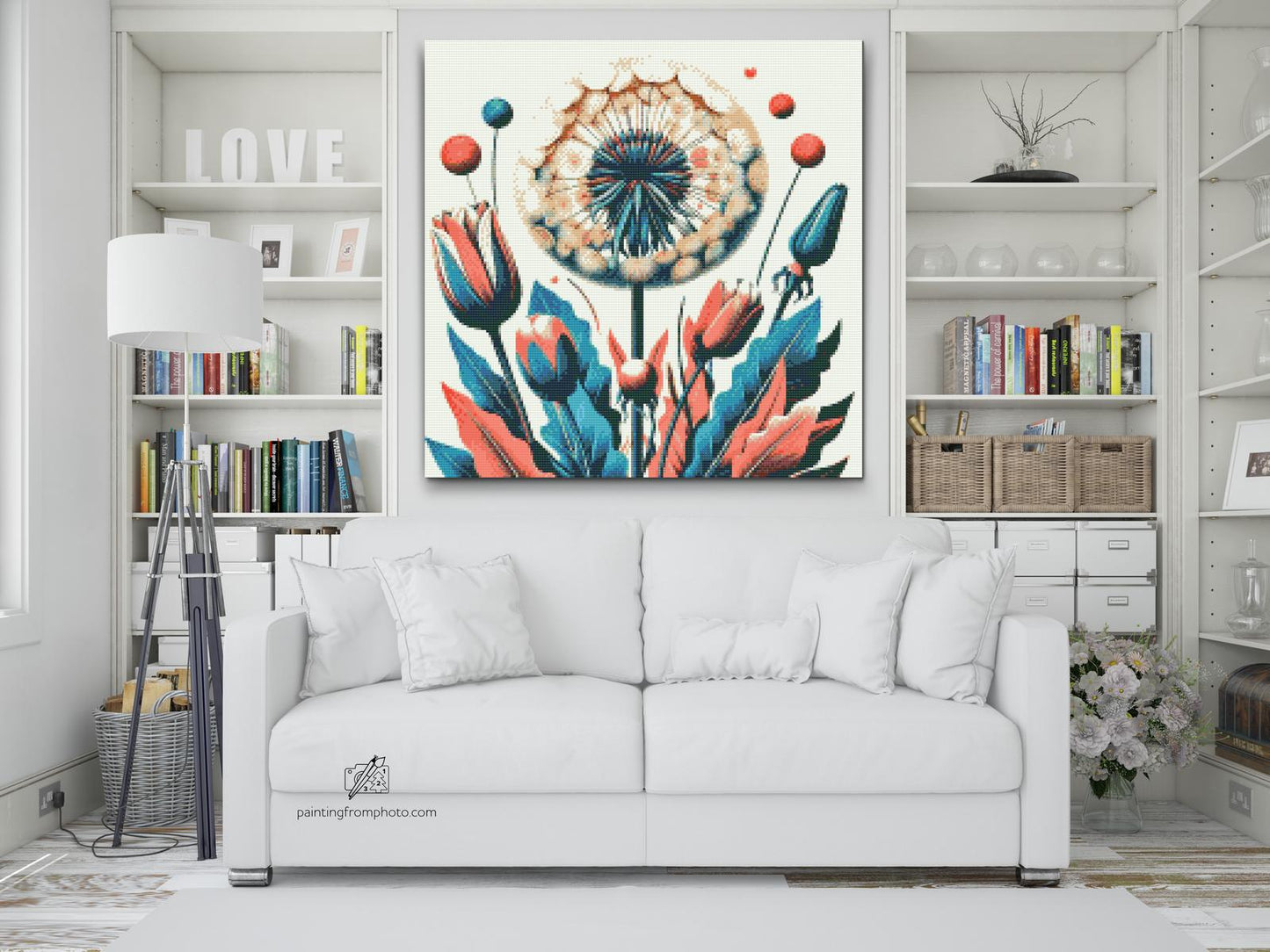 Diamond Paint - Malede blomster