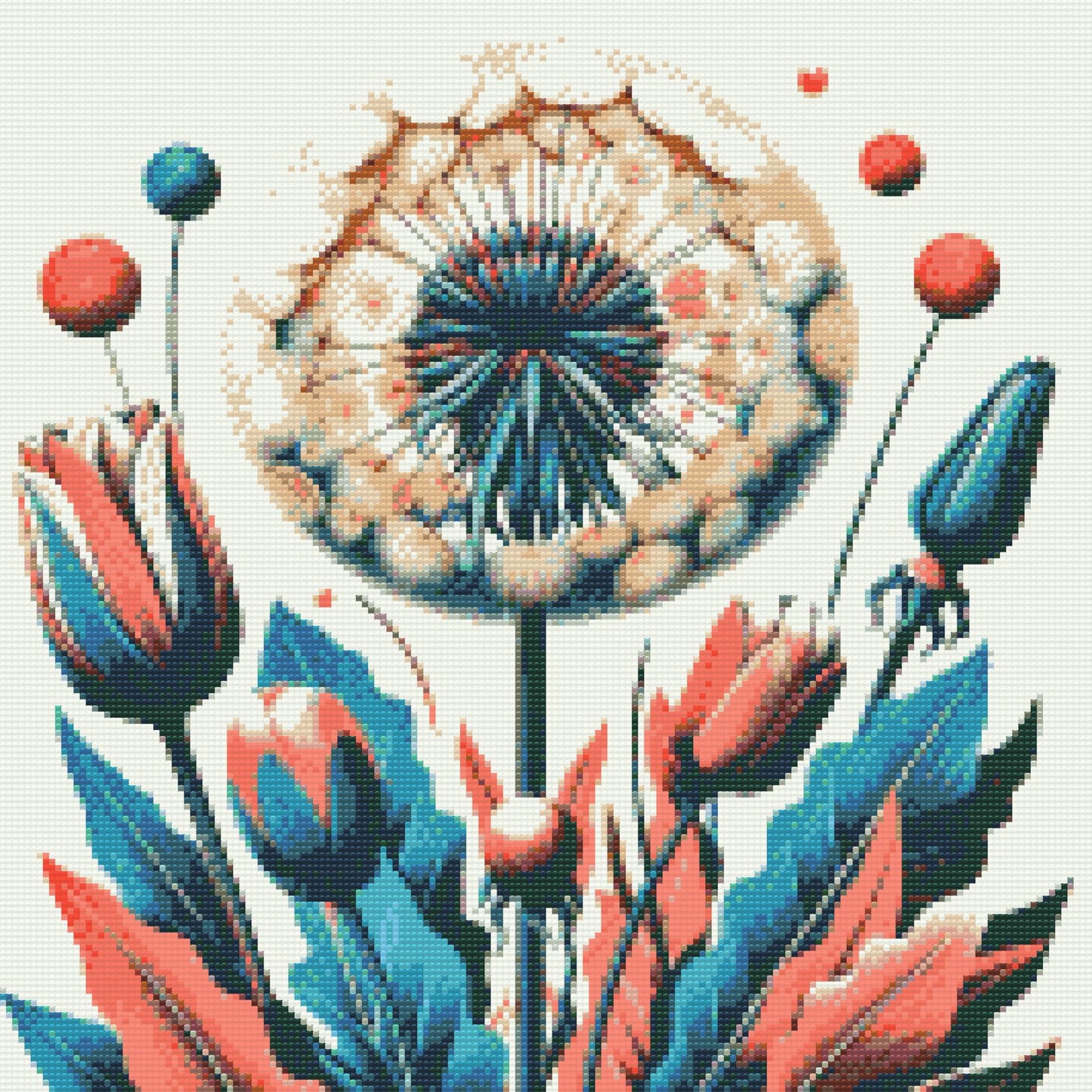 Diamond Paint - Malede blomster