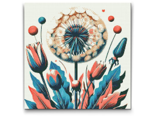 Diamond Paint - Malede blomster