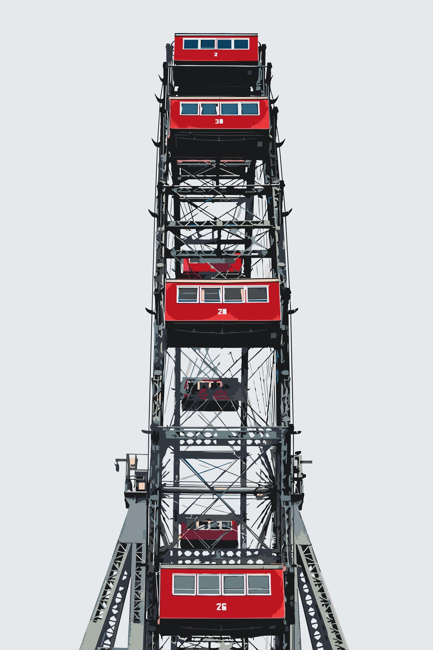 Paint by number - Prater pariserhjul