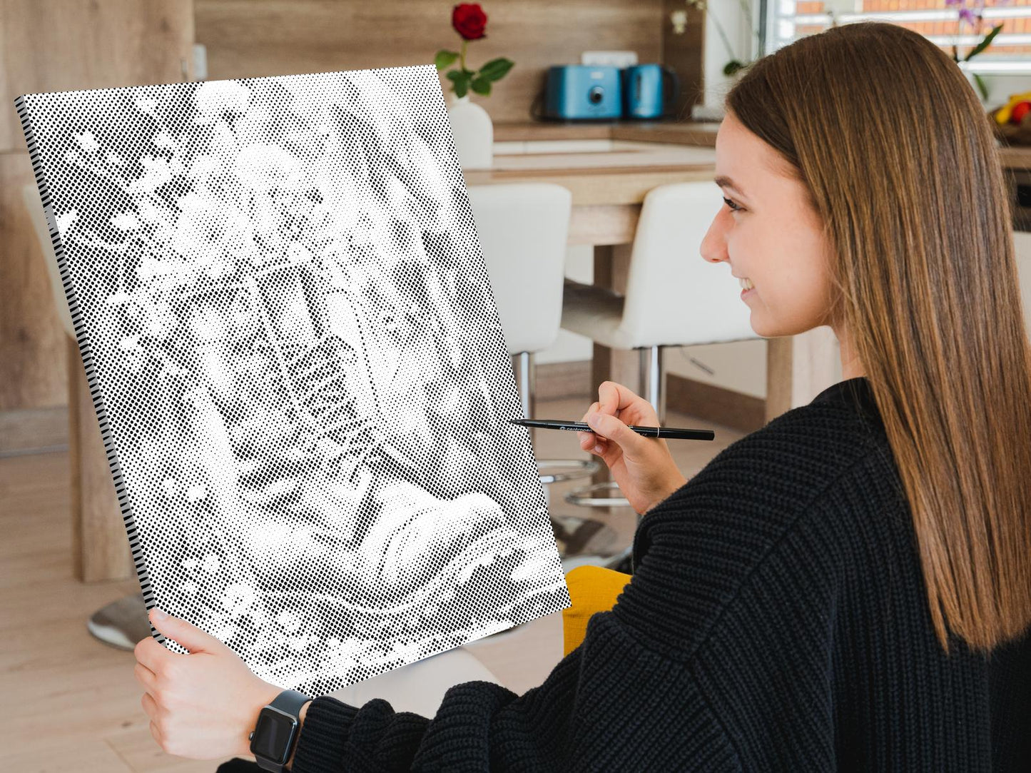 Dotting - En sko fuld af blomster